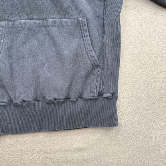 Champion x Todd Snyder Hoodie Mens X-Small Blue Ribbed Side Panels Kangaroo - Picture 8 of 10